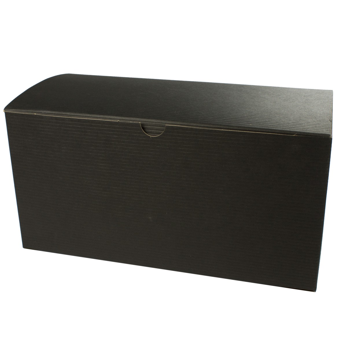 10x5x4 Black Pinstripe One-Piece Tuck Top Gift Boxes