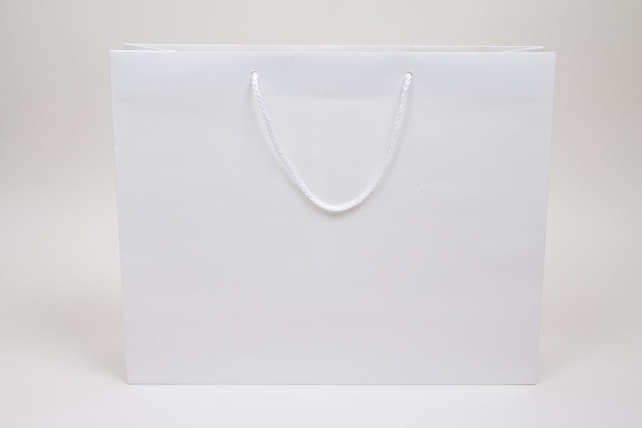 Download 20 x 6 x 16 White Gloss Paper Eurotote Shopping Bags