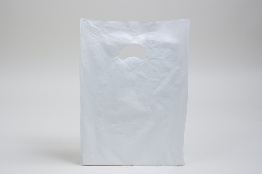 16 x 4 x 24 Dark Green Satin High Density Plastic Bags - 0.75 Mil