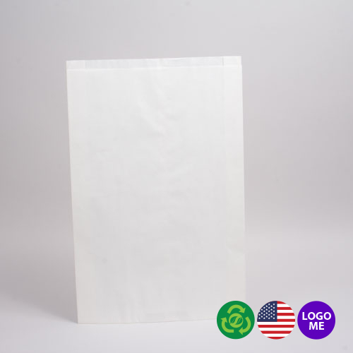 Large Newsprint Paper Merchandise Bags - 12”W x 15”H - Case of 500
