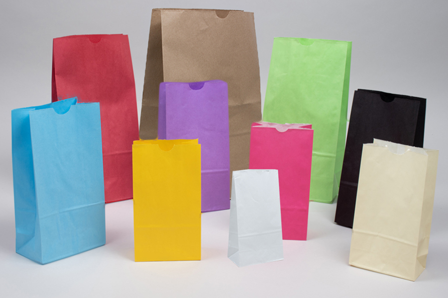 20LB Heavy Duty White Paper Kraft Bags, Bakery Bag, Grocery Market Bag –  EcoQuality Store
