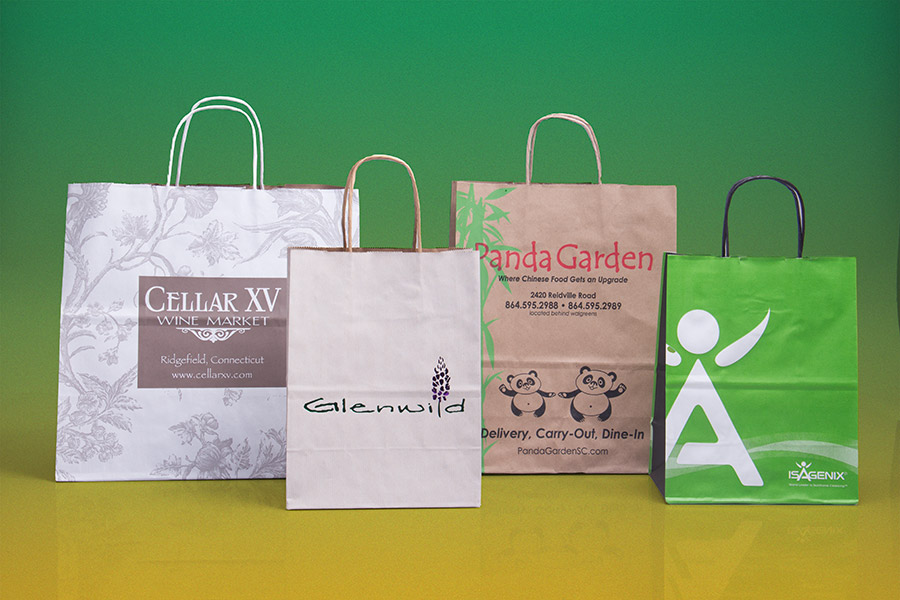 Buy Wholesale China Luxury Custom Logo Gold Stamping Printed White Gift  Paper Shopping Bags With Logos & Shopping Bags at USD 0.2 | Global Sources