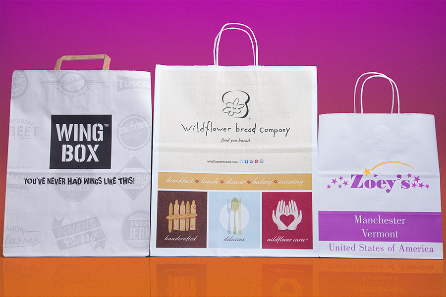 customized paper shopping bag with logo printing