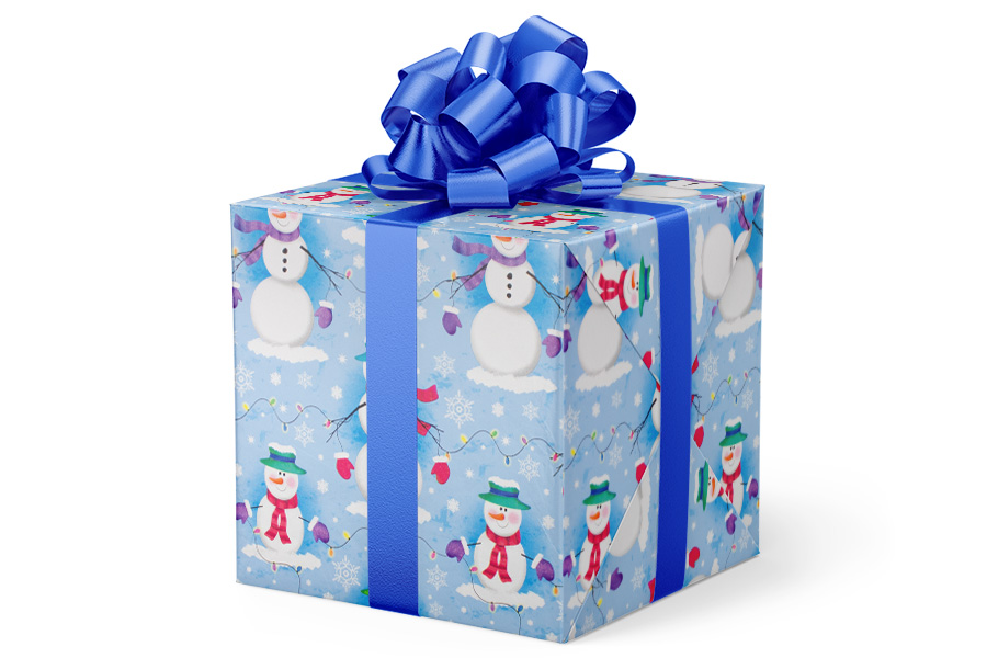 24-in x 417-ft FROSTY LIGHTS BUDGET-FRIENDLY WRAPPING PAPER (VAL-05)