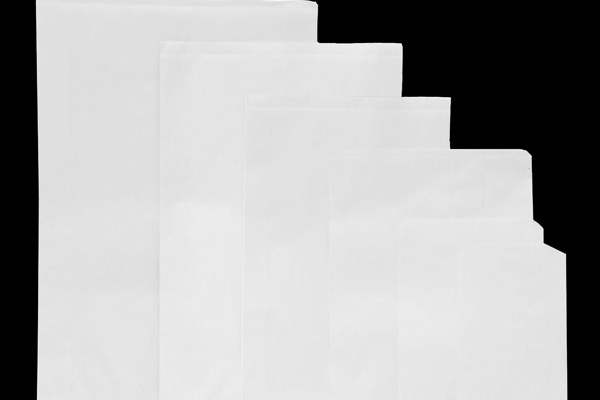 Paper Merchandise Bags - White Kraft