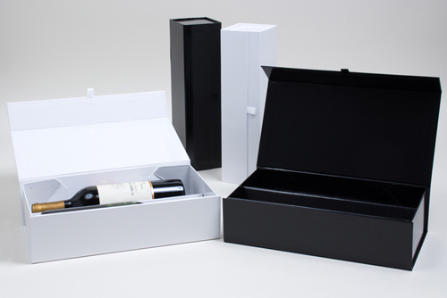 Collapsible Magnetic Lid Wine Boxes for Wine Bottles