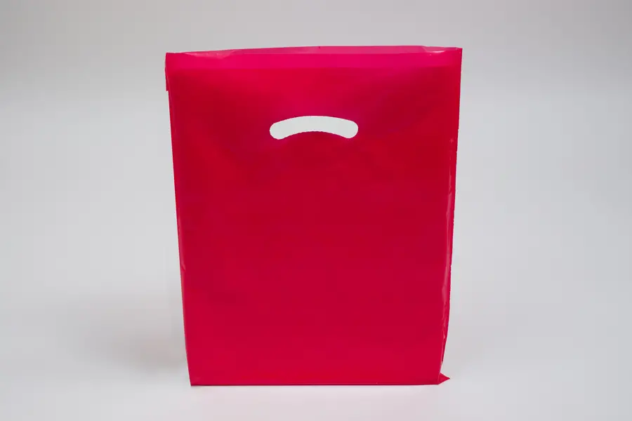 12X15 RED GLOSS PLASTIC BAGS