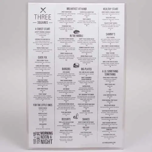 11X17 CLEAR MENU SLEEVE