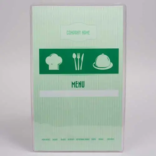 9.5X15.75 CLEAR MENU SLEEVE