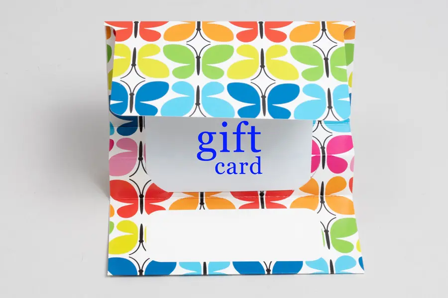 5X3-3/8 GIFT CARD FOLDERS BUTTERFLY REFLECTIONS