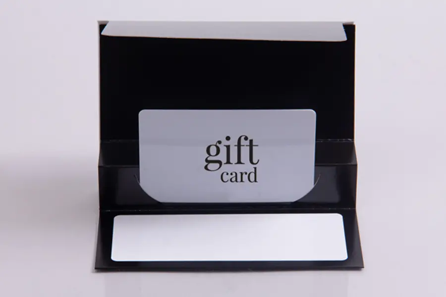 5X3-3/8 GIFT CARD FOLDERS BLACK ICE