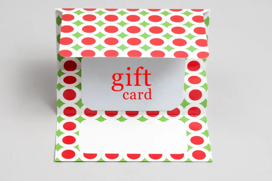 5X3-3/8 GIFT CARD FOLDERS BRIGHT CHRISTMAS