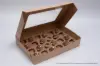 14X10X2.5 CUPCAKE BOX KRAFT-WINDOW