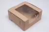 10X10X4  CUPCAKE BOX KRAFT-WINDOW