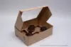 12X9X4 CUPCAKE BOX KRAFT-WINDOW