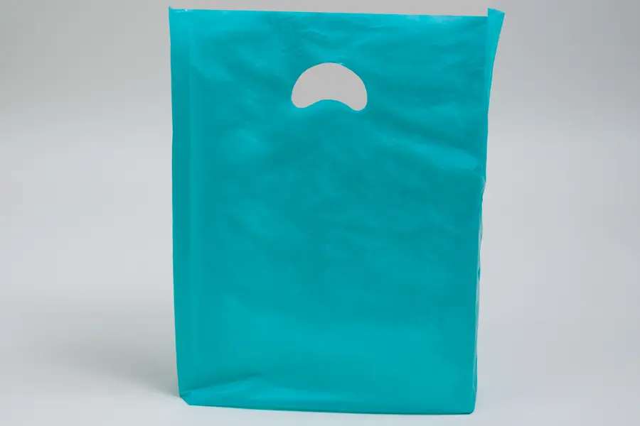 13X3X21 SUPER SATIN TEAL BAG