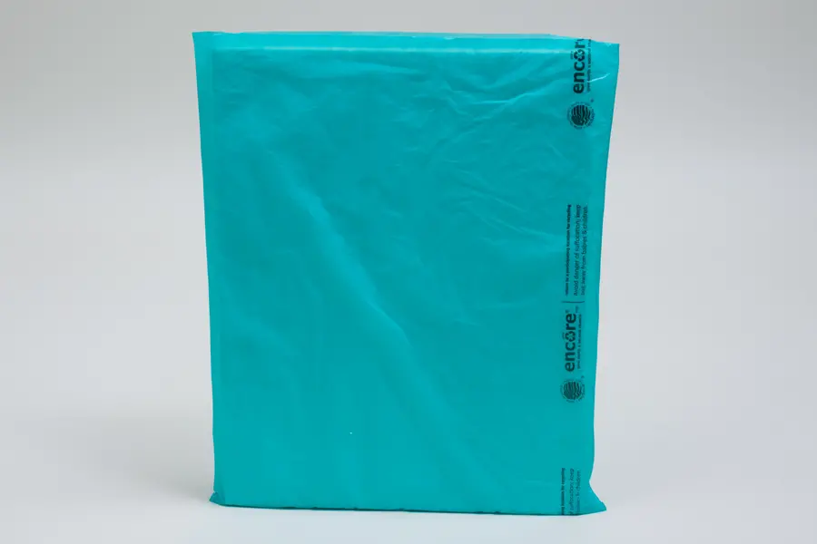 8.5X11 SUPER SATIN  TEAL BAGS