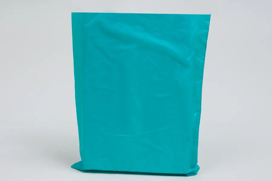 12X15 SUPER SATIN TEAL BAGS