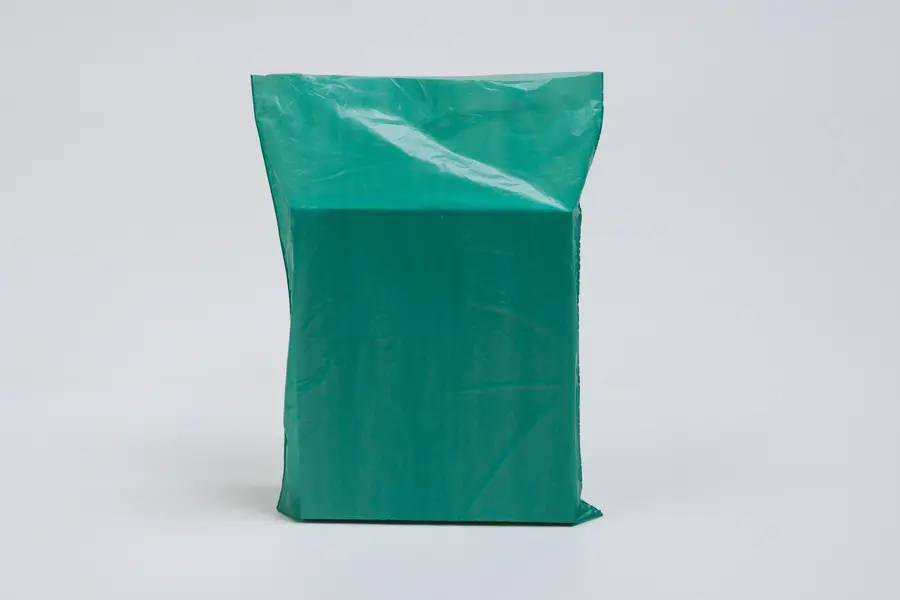 6.5X9.5 SUPER SATIN DARK GREEN BAGS