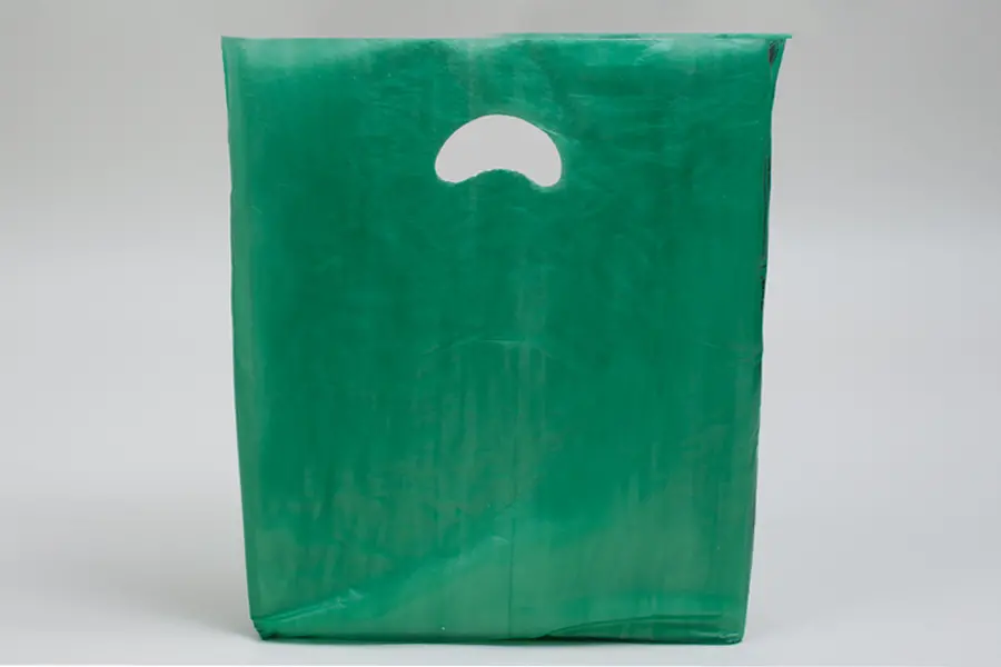 13X3X21 SUPER SATIN DARK GREEN BAGS