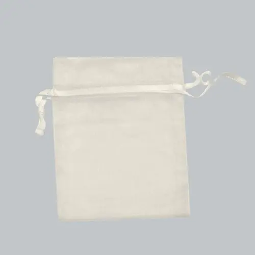 2X2.5 ORGANZA BAG-WHITE