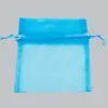 5X7 ORGANZA BAG-TURQUOISE