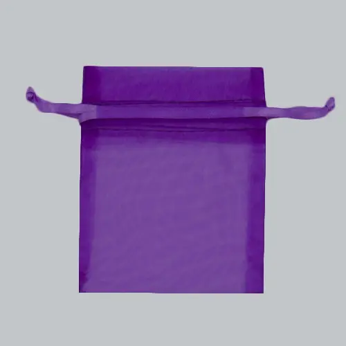 4X6 ORGANZA BAG-PURPLE