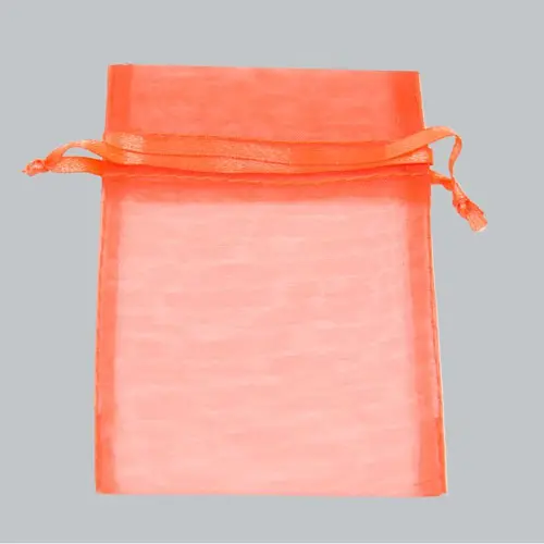 5X7 ORGANZA BAG-ORANGE