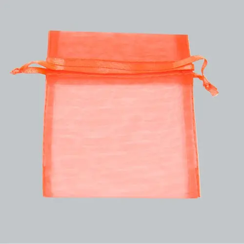 4X6 ORGANZA BAG-ORANGE