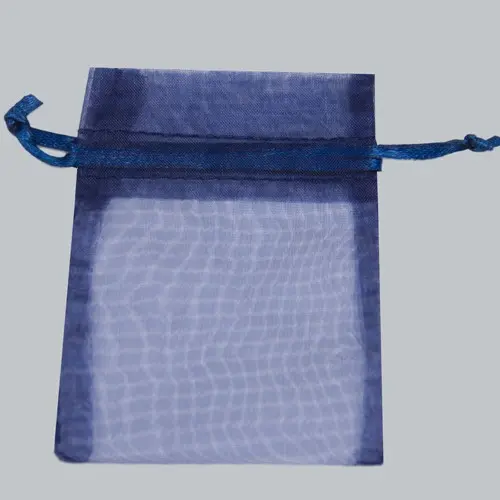 4X6 ORGANZA BAG-NAVY