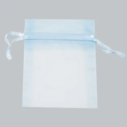 2X2.5 ORGANZA BAG-LIGHT BLUE