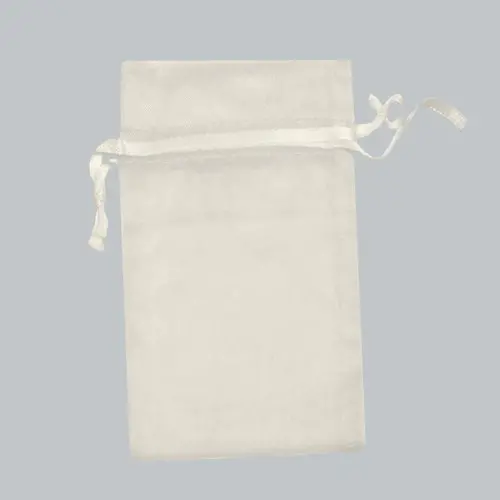 6X10 ORGANZA BAG-IVORY