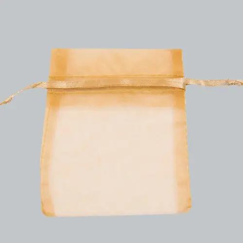 4X6 ORGANZA BAG-GOLD