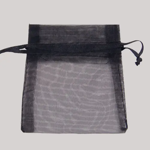 5X7 ORGANZA BAG-BLACK