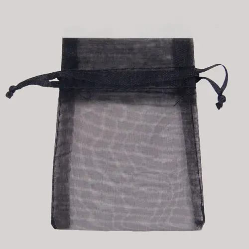 6X10 ORGANZA BAG-BLACK