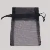 6X10 ORGANZA BAG-BLACK