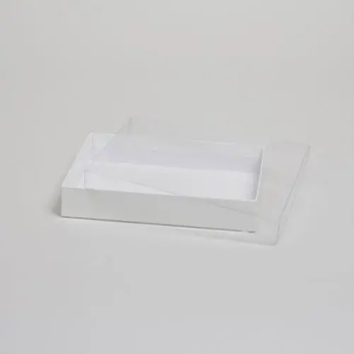 #V968 CLEAR TOP BOX WHITE GLOS