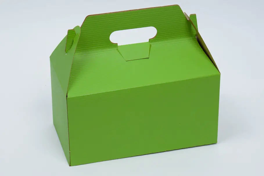 9-1/2 X 5 X 5 APPLE GREEN GABLE BOX