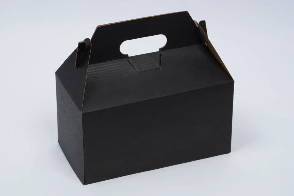 9-1/2 X 5 X 5 BLACK GABLE BOX