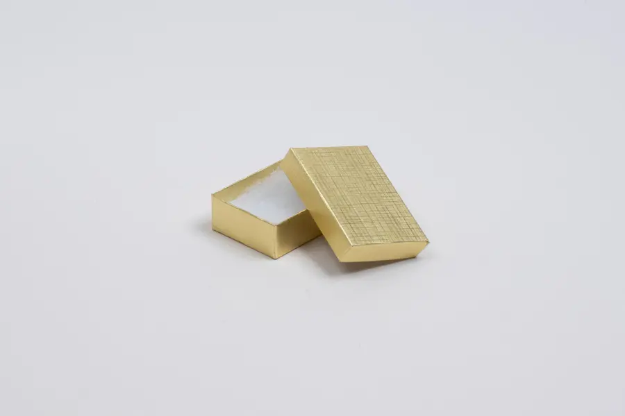 #11 - JEWELRY BOX - GOLD LINEN