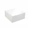 8X8X3-1/8 GLOSS WHITE MAGNETIC BOX