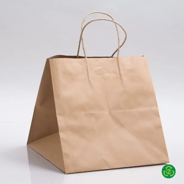 10X10X10 PREMIUM ECOPLUS NAT KRAFT SHOP BAG