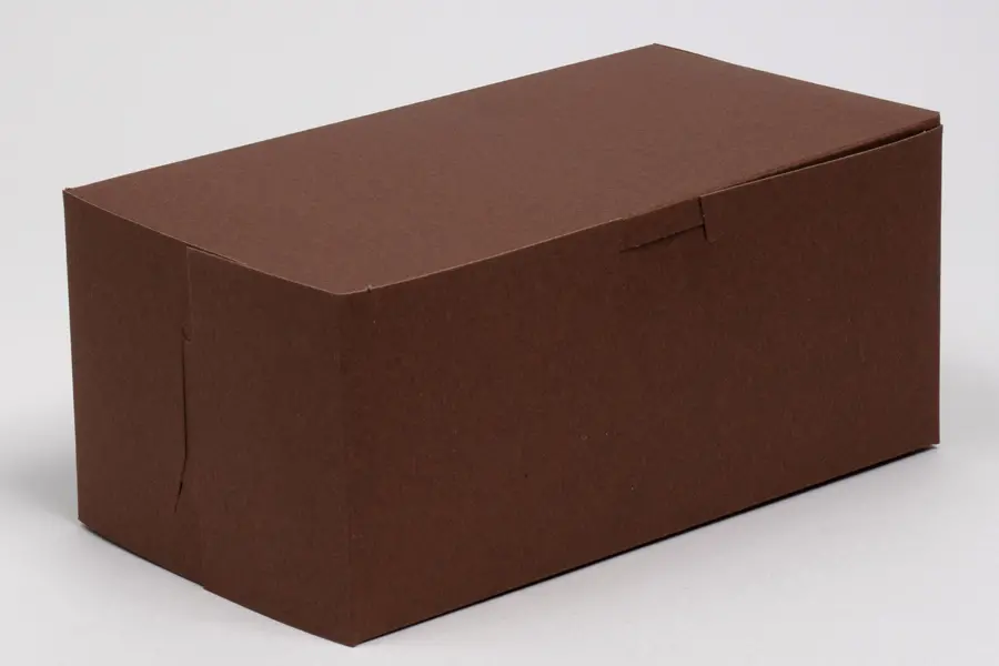 8X5.5X4 1PC BAKE BOX CHOCO - NO WINDOW