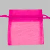 4X6 ORGANZA BAG-HOT PINK