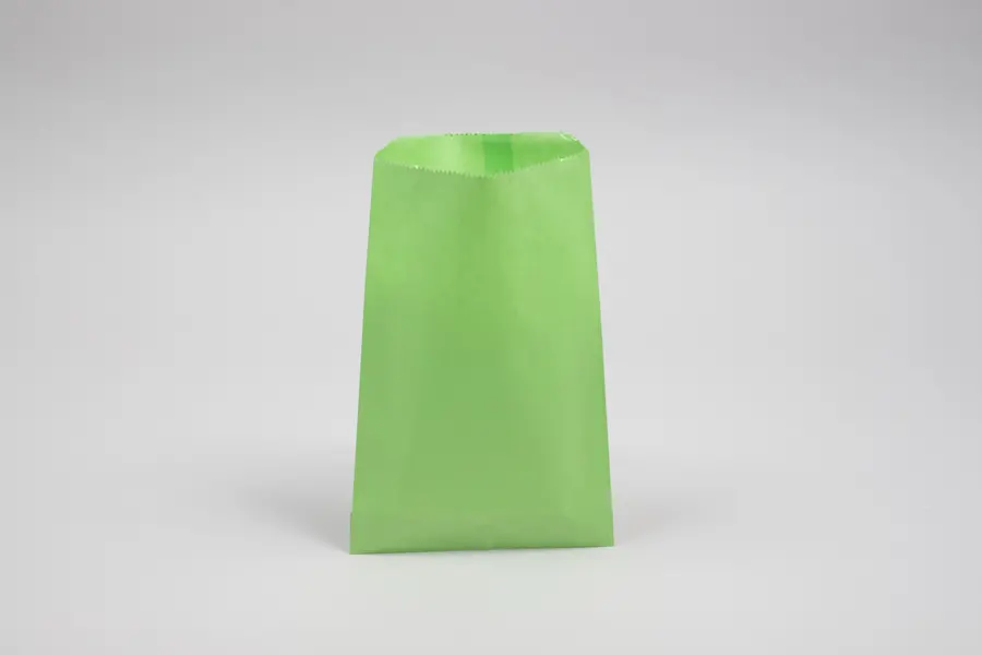 6.25 X 9.25 PAPER MERCH BAG - LIME GREEN