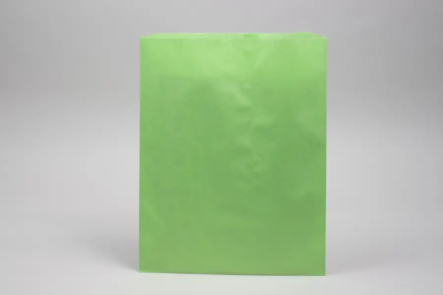 12 X 15 PAPER MERCH BAG - LIME GREEN