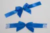 3X2" GLUE DOT SATIN ROYAL BLUE BOW