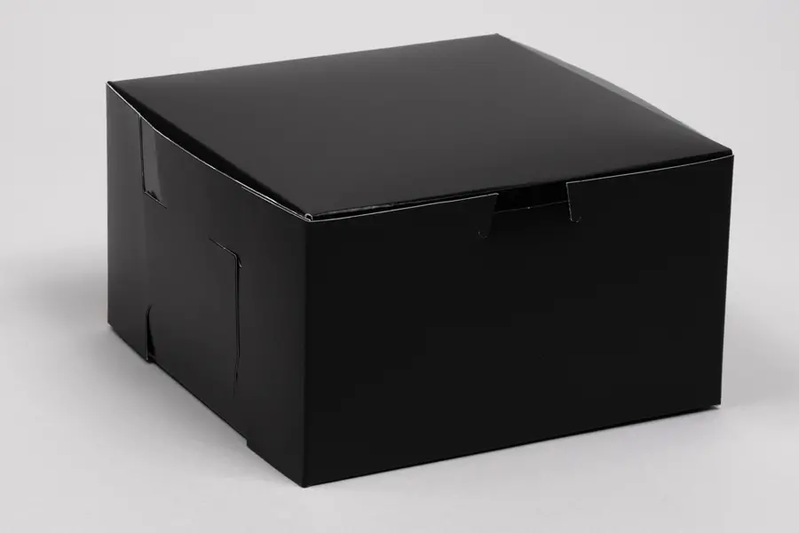 7X7X4 1PC BAKE BOX BLACK GLOSS - NO WINDOW