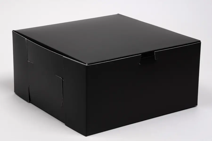 10X10X5 1PC BAKE BOX BLACK GLOSS - NO WINDOW