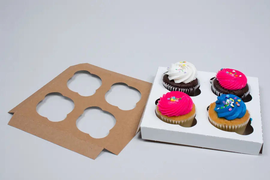 4 CUPCAKE INSERT WHITE